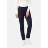5-Pocket-Hose STOOKER WOMEN "Milano Jersey Magic Shape Fit", Damen, Gr. 44, Länge 30, blau (blauberry), Twill, 70% Viskose, 25% Polyester, 5% Elasthan, casual, schmal lang, Hosen, Casual Twill Coloured Magic Shape Effekt für Damen