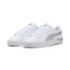 Sneaker PUMA "Jada Classic Aqua Metallics Sneakers Damen", Gr. 36, weiß peaceful blau silber metallic, Obermaterial: Synthetik; Futter: Textil; Innensohle: Textil; Laufsohle: Gummi, Schuhe