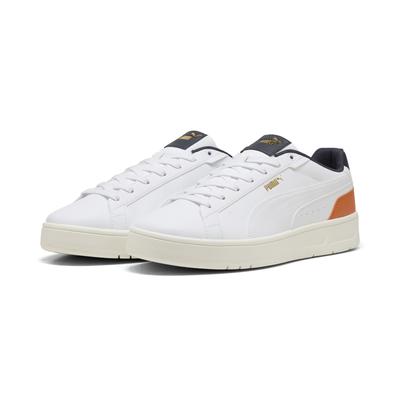 Sneaker PUMA "Court Classico Sneakers Erwachsene", Gr. 39, blau (weiß new navy blau), Obermaterial: Synthetik, Textil; Futter: Textil; Innensohle: Textil; Laufsohle: Gummi, Schuhe Image