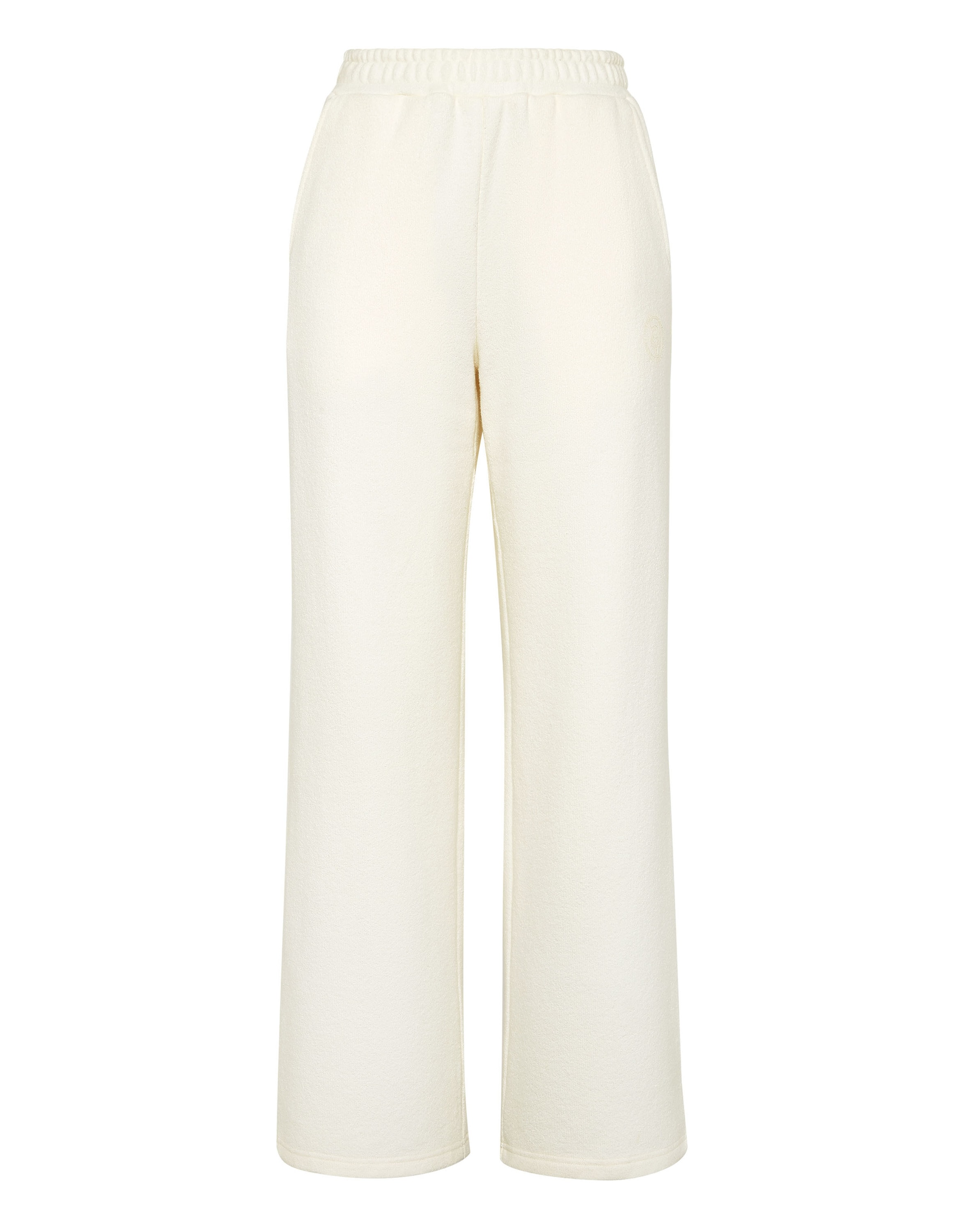 Jogginghose PLEIN SPORT "Jogginghose", Damen, Gr. XL, US-Größen, weiß (01, weiß), Obermaterial: 77% Baumwolle, 23% Polyester, Hosen Jogginghose