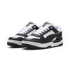 Sneaker PUMA "Rebound Retro Sneakers Erwachsene", Gr. 46, schwarz-weiß (weiß schwarz), Obermaterial: Textil, Kuhleder, Synthetik; Futter: Textil; Innensohle: Textil; Laufsohle: Gummi, Schuhe