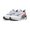 Golfschuh PUMA "GS-X Efekt Golfschuhe Erwachsene", Gr. 42.5, weiß gray tile rot blast, Obermaterial: Synthetik, Textil; Futter: Textil; Innensohle: Textil; Laufsohle: Gummi, Schuhe