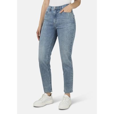 5-Pocket-Jeans STOOKER WOMEN "Nizza Fashion Tapered Fit", Damen, Gr. 38, Länge 28, blau (light vintage), Denim/Jeans, 80% Baumwolle, 12% Lyocell, 6% Elastomultiester, 2% Elasthan, casual, gerade, unten schmal lang, Jeans, Tapered Fit Casual Clean... Image