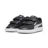 Sneaker PUMA "PUMA Smash 3.0 Glitz Glam Sneakers Mädchen", Kinder, Gr. 26, schwarz (schwarz silber weiß metallic), Obermaterial: Synthetik, Textil; Futter: Textil; Innensohle: Textil; Laufsohle: Gummi, Schuhe