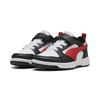 Sneaker PUMA "PUMA Rebound V6 Lo Sneakers Kinder", Kinder, Gr. 34, rot (weiß for all time rot schwarz), Obermaterial: Synthetik, Textil; Futter: Textil; Laufsohle: Gummi, Schuhe