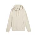 Hoodie PUMA "ESS ELEVATED Bequemer gerippter Hoodie Damen", Damen, Gr. S, weiß (alpine snow weiß), Obermaterial: 34% Baumwolle, 62% Polyester, 4% Elasthan; Besatz: 100% Baumwolle, comfort fit, Langarm, Sweatshirts