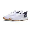 Golfschuh PUMA "Fusion Crush Sport Golfschuhe Herren", Gr. 43, weiß deep navy gum blau beige, Obermaterial: Synthetik, Textil; Futter: Synthetik, Textil; Innensohle: Textil; Laufsohle: Gummi, Schuhe