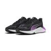 Trainingsschuh PUMA "PWR Hybrid Trainingsschuhe Damen", Gr. 41, schwarz pure magenta weiß lila, Obermaterial: Synthetik, Textil; Futter: Textil; Innensohle: Textil; Laufsohle: Gummi, Schuhe