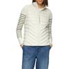 Steppweste S.OLIVER, Damen, Gr. 40, weiß (sanftes weiß), Steppware, Obermaterial: 100% Polyester. Futter: 100% Polyester, Strukturmuster, casual, regular fit taillenbedeckt, Westen, mit Stehkragen