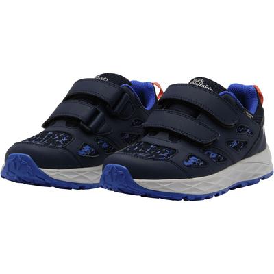 Wanderschuh JACK WOLFSKIN "WOODLAND 2 TEXAPORE LOW VC K", Gr. 38, blau (night blau), Textil, Synthetik, sportlich, Schuhe, wasserdicht Image
