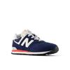 Sneaker NEW BALANCE "574", Gr. 40, newb navy, Leder, sportlich, Schuhe