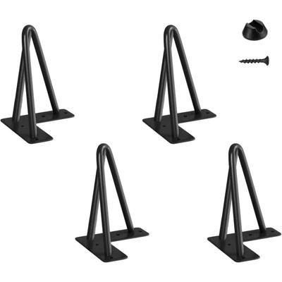 CCYKXA Skandinavische Möbelbeine, 4 Stück, DIY-Stiftfüße, Tischfüße, Stuhlbeine mit 20 Schrauben + Image