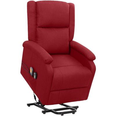 Vidaxl - Massagesessel mit Aufstehhilfe Weinrot Stoff Image
