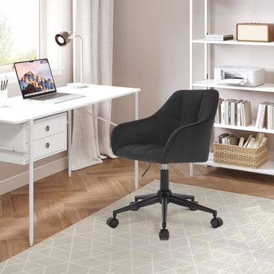 Bürostuhl mit Armlehnen, ergonomischer Schreibtischstuhl, Drehstuhl höhenverstellbar, bis 150 kg Image