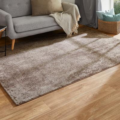 Teppich ANDIAMO "Luna", grau (taupe), B:80cm H:7mm L:150cm, Kunstfaser, Teppiche, Kurzflor, modernes Design, meliert, Kundenliebling Image