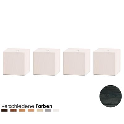 Hasena Oak-Line Füße Ivio 4er-Set / 10 cm / Buche weiss lasiert, lackiert Image