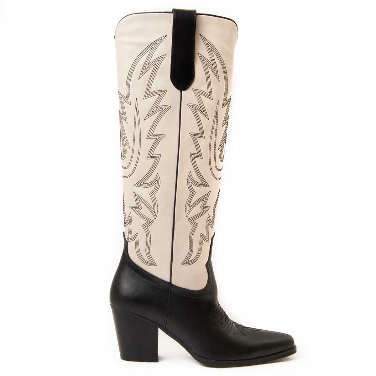 Montevita Stiefel Mit Absatz Vaquera In Weiß