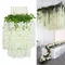 12pcs ArtificialWisteria Flowers String Hanging Garland Outdoor Wedding Garden Arch Decoration Home