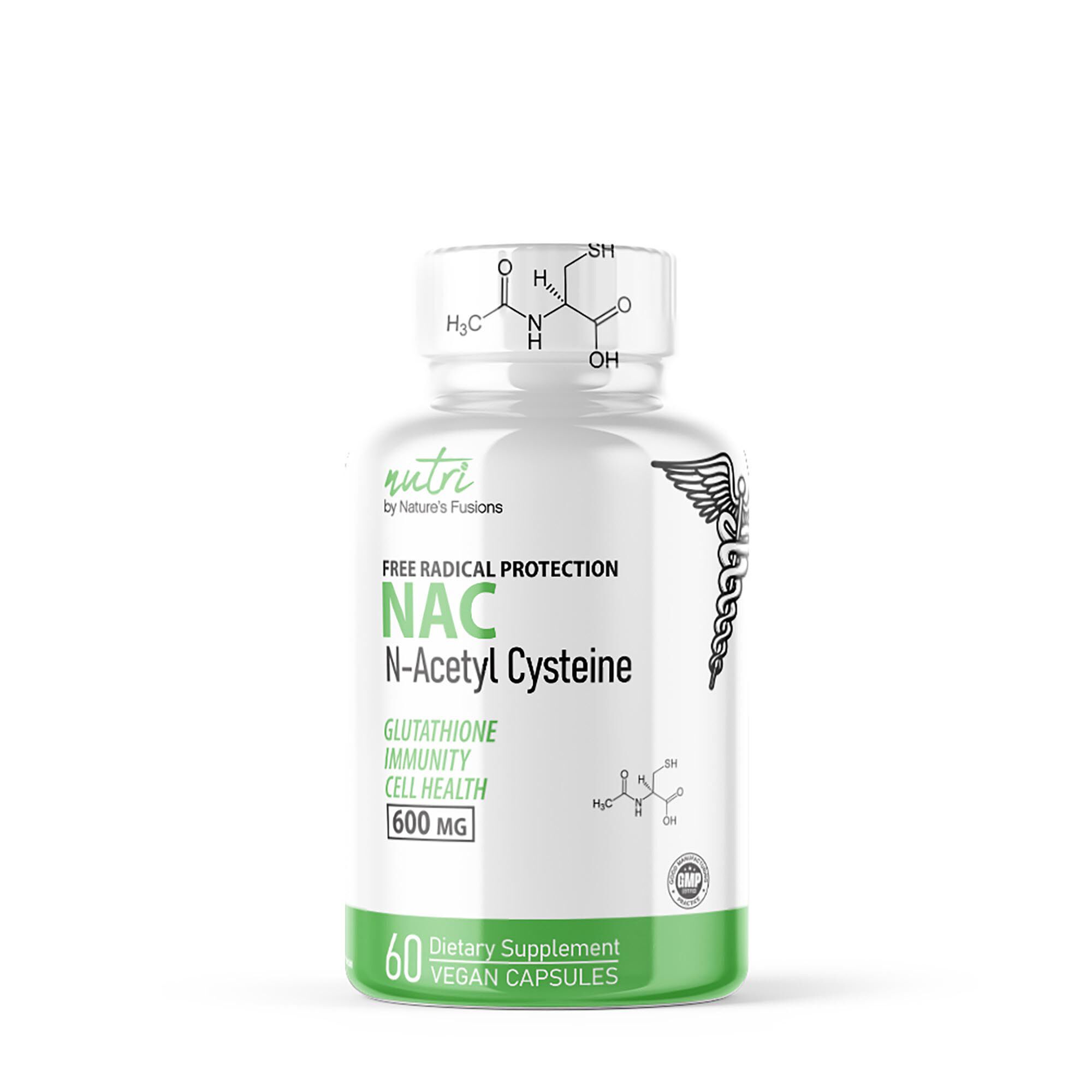 Nac N-Acetyl Cysteine 600Mg Healthy - 60 Capsules (60 Servings)