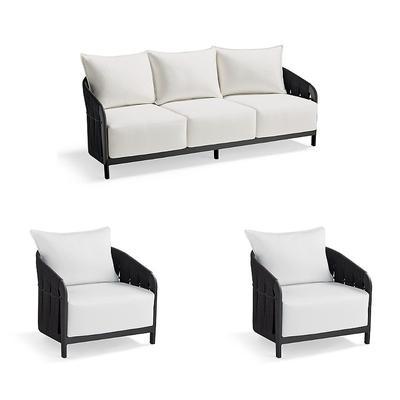Cadiz Tailored Furniture Covers - Sofa, Gray - Frontgate
