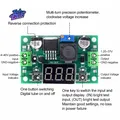 DC-DC LM2596S Modulo step down buck DC-DC DC/DC 4.0~40V a 1.25-37V Regolatore di tensione regolabile con alimentatore voltmetro LED