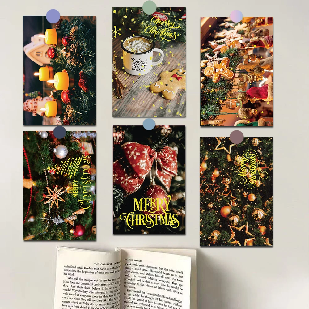 10PCS Winter Märchen Aufkleber Poster Nostalgie Harajuku Hause Decorativos Laptop Gepäck Skateboard Wand Karte Dekoration Image