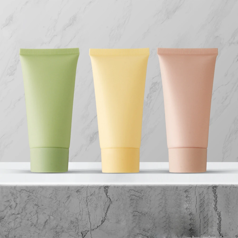 10Pcs Leere Kunststoff Weichen Schlauch Matte Rosa Grün Squeeze Verpackung Flasche 50ML Hautpflege Hand Creme Lotion Kosmetische reise Container Image