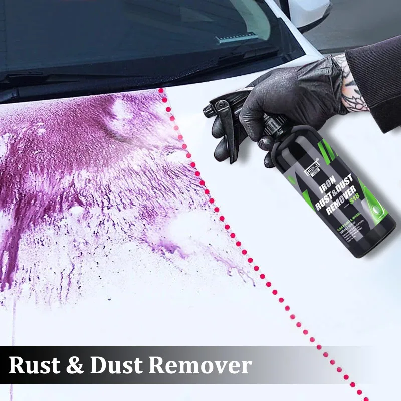 Eisenentferner HGKJ Tiefenreinigung für Autos schützen Räder und Bremsscheiben vor Eisenstaub, Felgenrostreiniger, chemische Autopflege Image