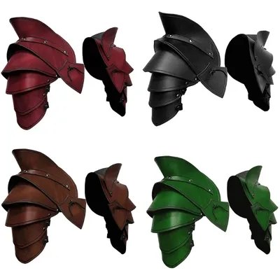 Herren mittelalterlicher Schulterschutz, Drachenschuppen-Rüstung, Leder, Körper, Brustgeschirr, Image