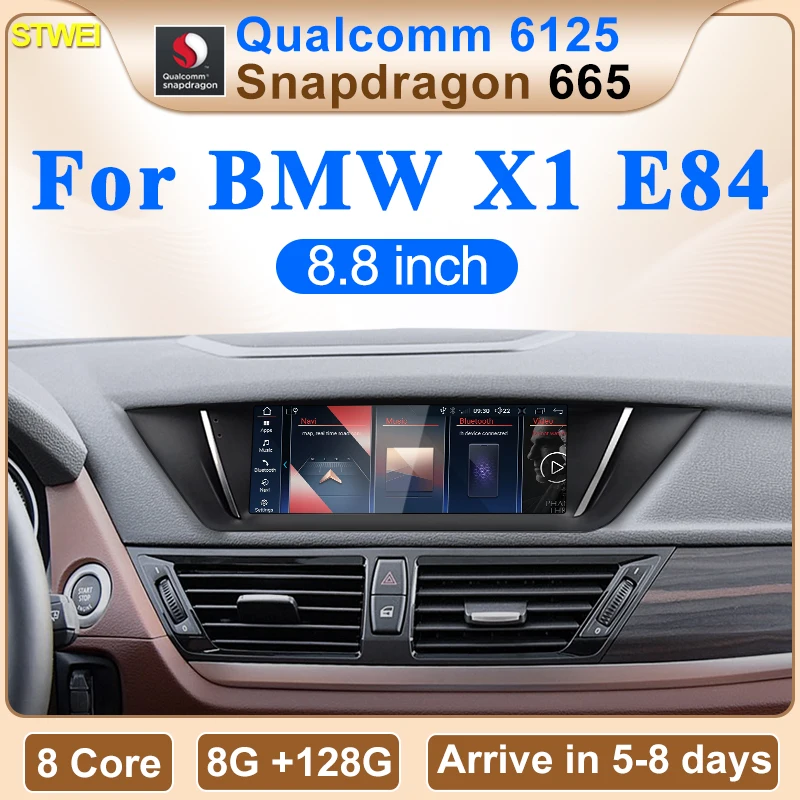 STWEI 2025 Neue 8,8 zoll Qualcomm Snapdragon 665 Bildschirm Für BMW X1 E84 Drahtlose AUTO CarPlay GPS NAVI Bluetooth Auto multimedia Image