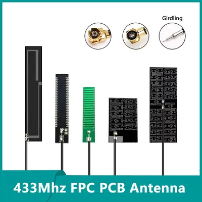 10PCS Lora 433 MHz Antenna 433M 470Mhz FPC PCB Antennas U.FL Omni Embeded Aerial Long Range LoRawan Module Antenna 433MHz