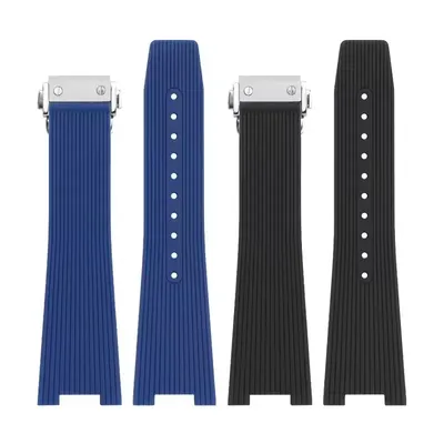 Weiches Silikonarmband für Bell & Ross INSTRUEMENTS Serie BRX5R BR05 BR-05 Gummiarmband BR Image