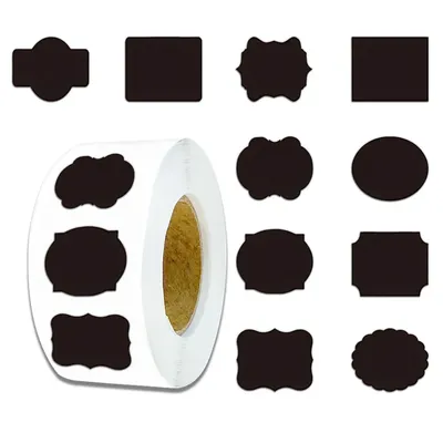 500 Stück löschbare Namensaufkleber für die Tafel, wiederverwendbar, wasserdicht, für die Küche, Image