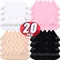1-20 stücke Kurze Plüsch Dreieck Make-Up Puffs Dreieck Samt Waschbar Puderquaste Kosmetik Auge Schönheit Make-Up-Tool Wiederverwendbare schwamm