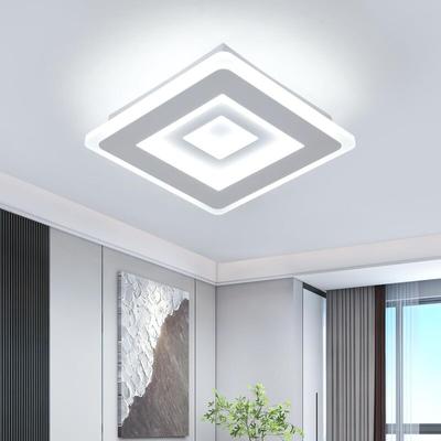 GOECO Moderne LED-Deckenleuchte, Quadratische 28W 3150LM LED-Deckenlampe, Weiße Acryl-Deckenleuchte Image