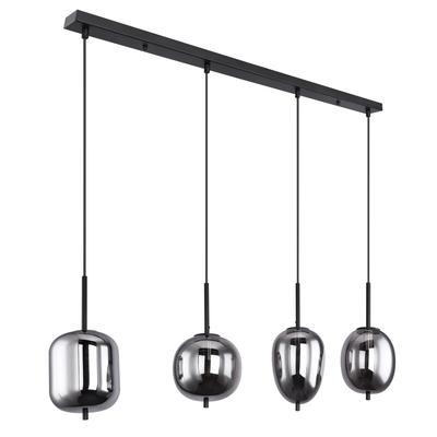 GLOBO LIGHTING Pendelleuchte "BLACKY", schwarz, Lampen, Hängelampe, Hängeleuchte, verschiedene Gläser, modern, Essbereich Image