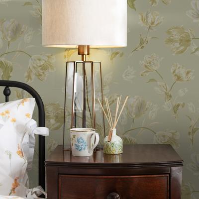 Vliestapete LAURA ASHLEY "Gosford", grün, B:0,52m H:10m L:10m, Vlies, Tapeten, 10mx52cm (ca. 5m2) Image