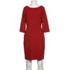 Heine Damen Kleid, Gr. 36, orange, Elasthan, Synthetik, Viskose
