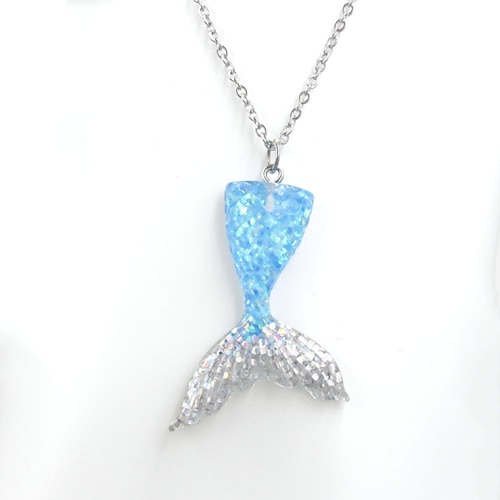 1 Stück Kinder / Kleinkind Mädchen aktiv / süß Urlaub blau Farbblock Märchen Thema Polyester Halskette blau / lila / gold Einheitsgröße in Meerjungfrau Badebekleidung Image