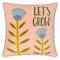 furn. Little Let's Grow Piped Velvet Cushion - Blue - One Size | furn. Sale | Discount Designer Brands