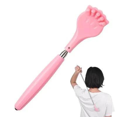 Telescoping Back Scratcher Manual Back Scratchers Back Scratching Rake Stick Claw Body Scratcher