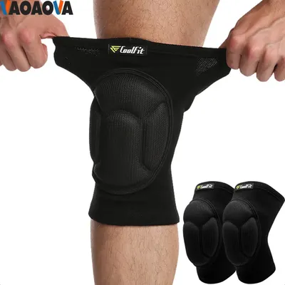 1 Pair Protective Knee Pads Thick Sponge Football Dancing Volleyball Extreme Sports Anti-Slip