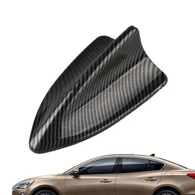 Car Shark Fin Antenna Antenna Toppers Auto Shark Fin Carbon Fiber Material Stronger Signal Tape