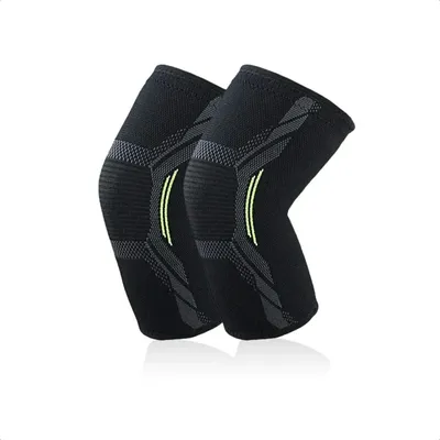 Single Knitted Nylon Sports Knee Pad Riding Protective Gear Running Basketball Skipping Rope Warm