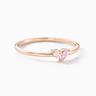 Bague Promise Argent Rose Oxyde De Zirconium