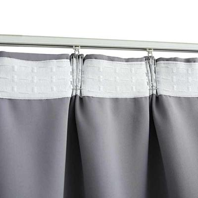 TEMU Blackout Curtains With Hooks 2 Pieces Grey 140x225cm Image