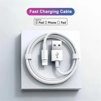 Original Fast Charging For iPhone Usb Cable 14 13 12 11 Pro Max Mini XR XS X SE 8 7 Plus Wire For iPad Charger Cord Accessories