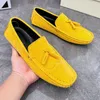 Heißer Verkauf Mode Gelb Flache Schuhe für Männer Bequeme Wildleder Loafer Mann Slip-on Leder Casual Schuhe Große Größe 48, Zapatos Hombre