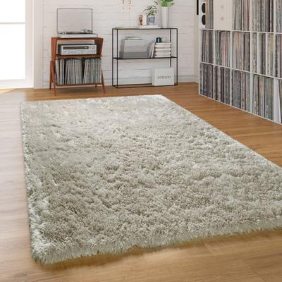 Paco Home - Hochflor Teppich Wohnzimmer Shaggy Pastell Einfarbig Weich Flauschig Langflor 60x100 Image