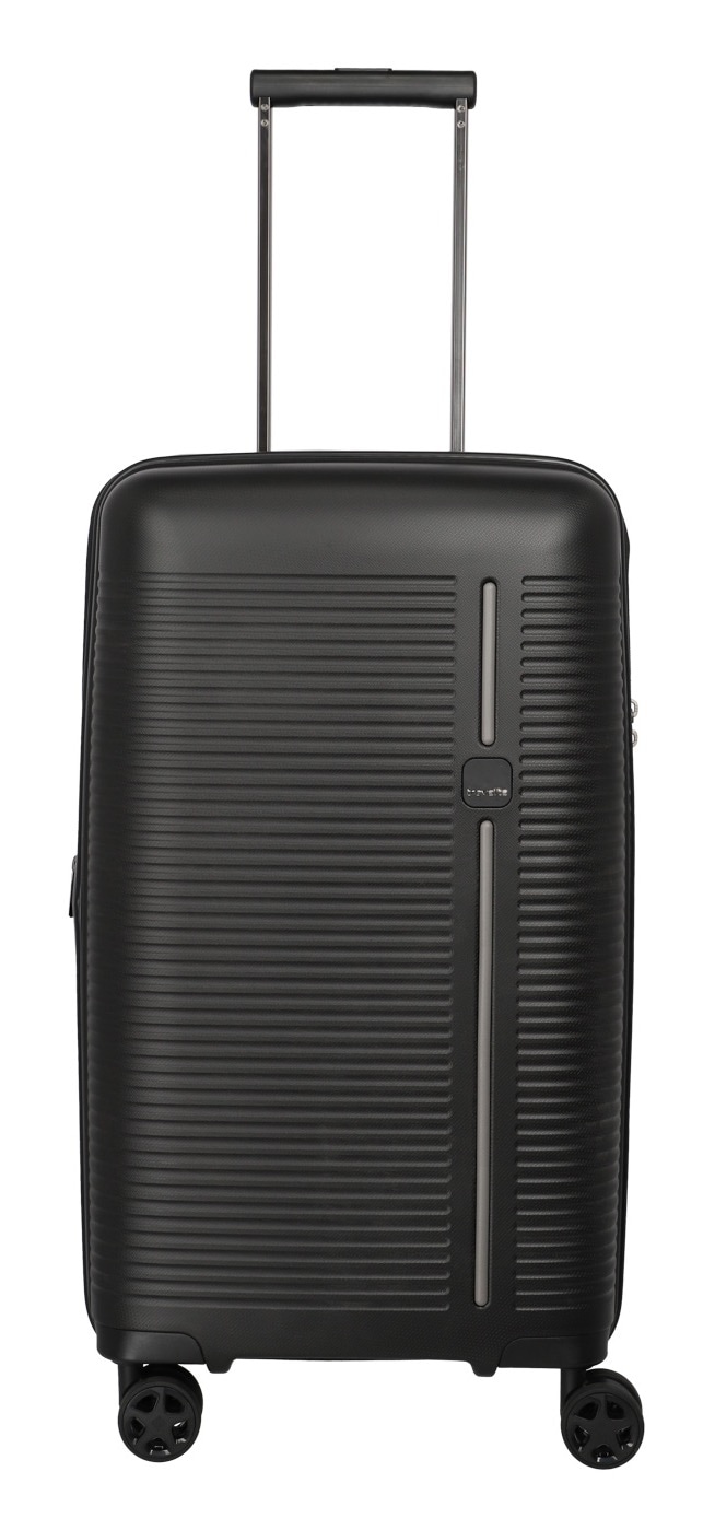 Hartschalen-Trolley TRAVELITE "ROOMER Trunk, in zwei Größen und verschiedenen Farben", Gr. B/H/T: 37cm x 66cm x 29cm 66 l, schwarz, Polypropylen, unifarben, Koffer, Reisegepäck Hartschalen-Koffer TSA-Schloss Trunk Trolley M und L Image